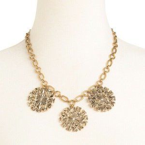 Lulu Frost Reversible Gold Tone Necklace NEW